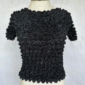 Y2k 90s Crinkle "Popcorn" Bubble Top